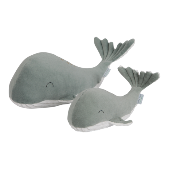 Didelis minkštas žaislas banginis 40cm mėtinė