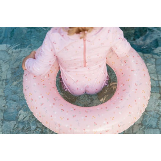 Maudymosi kostiumėlis ilgomis rankovėmis "Little Pink Flowers" 98/104